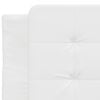 vidaXL Giroletto senza Materasso Zadar Bianco 90x200 cm in Similpelle