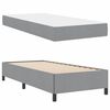 vidaXL Letto a molle Grigio chiaro 90 x 200 cm Tessuto