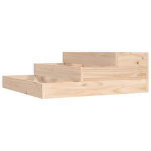 vidaXL Fioriera 78x78x27 cm in Legno Massello di Pino