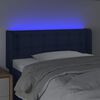 vidaXL Testiera a LED Blu 83x16x78/88 cm in Tessuto