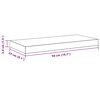 vidaXL Scaffale a Parete Bianco 50x23x3,8 cm in MDF