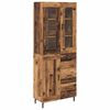 vidaXL Credenza 2 pz Legno vecchio 69,5 x 34 x 180 cm