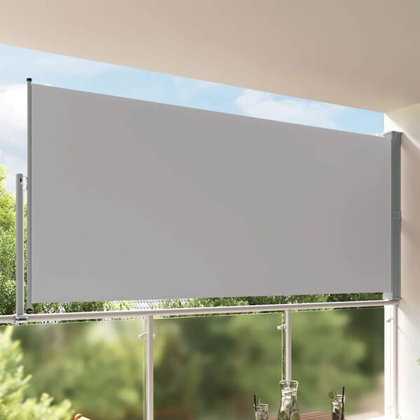 vidaXL Tenda da Sole Laterale Retrattile 160 x 300 cm Grigia