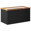 vidaXL Fioriera Nera 80x40x40 cm in Polyrattan