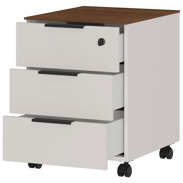 Germania Schedario con Ruote GW-Ancona 51x41x55 cm Cachemire e Noce