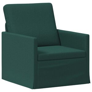 vidaXL Divano Singolo Verde Scuro 70 x 81 x 82 cm Tessuto
