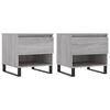 vidaXL Tavolini Salotto 2pz Grigio Sonoma 50x46x50cm Legno Multistrato