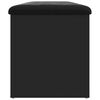 vidaXL Panca Portaoggetti Nera 102x42x45 cm in Legno Multistrato