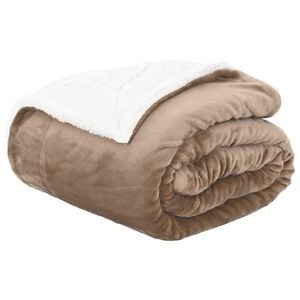 vidaXL Coperta Cammello 130 x 150 cm 1 kg Panno
