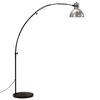 vidaXL Lampada da Terra 25 W Argento Vintage 150 cm E27