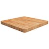 vidaXL Piano Tavolo Quadrato Marrone Chiaro 50x50x4cm Rovere Trattato