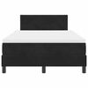 vidaXL Letto a molle con materasso Nero 120 x 200 cm Velluto