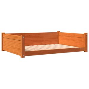 vidaXL Cuccia Cani Marrone Cera 105,5x75,5x28 cm Legno Massello Pino