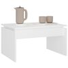 vidaXL Tavolino da Salotto Bianco 68x50x38 cm Legno Multistrato
