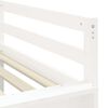 vidaXL Letto a Soppalco Bambini con Tende Bianco e Nero 90x190 cm Pino