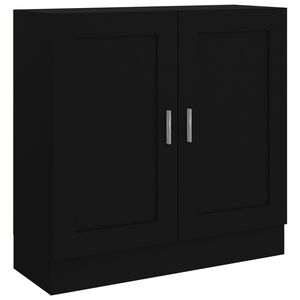 vidaXL Libreria Nera 82,5x30,5x80 cm in Legno Multistrato