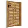 vidaXL Cancello da giardino 100x150 cm in acciaio Corten design quadrato