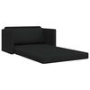 vidaXL Divano letto 110cm Nero Tessuto