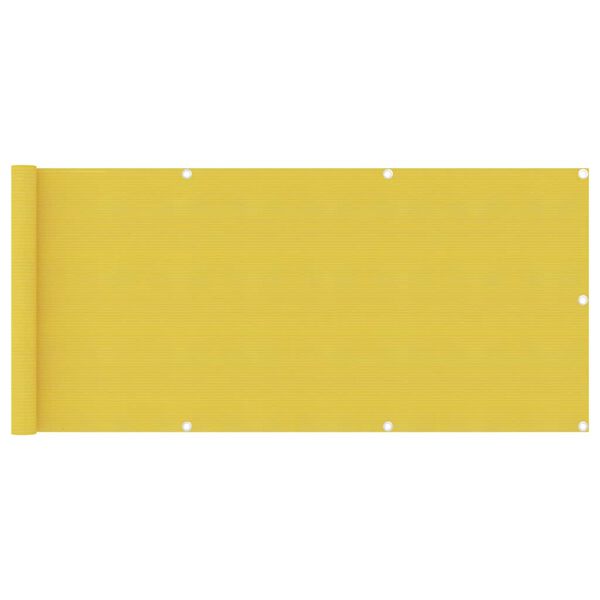 vidaXL Schermo Frangivista per Balcone Giallo 75x500 cm in HDPE