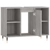 vidaXL Mobile da Bagno Grigio Sonoma 80x33x60 cm in Legno Multistrato