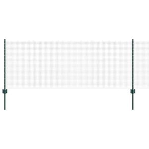 vidaXL Recinzione in rete saldata con pali 100 x 0,8 m Verde Rete