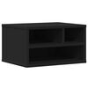 vidaXL Supporto per Stampante Nero 40x32x22,5 cm in Legno Multistrato
