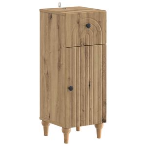 vidaXL Mobiletto da Bagno ALKMAAR Rovere Artigianale 30 x 31 x 80 cm