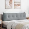 vidaXL Cuscino per Schiena Grigio chiaro 160 x 24 x 50 cm Tessuto
