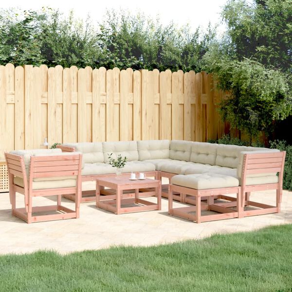 vidaXL Set Divani Giardino 8 pz con Cuscini Legno Massello di Douglas