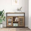 vidaXL Credenza Rovere artigianale 100 x 35 x 80 cm Legno multistrato