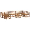 vidaXL Set di divani da esterno 11 pcs Naturale