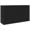 vidaXL Credenza Nera 120x36x69 cm in Legno Multistrato