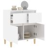 vidaXL Credenza Bianco Lucido 60x35x70 cm in Legno Multistrato