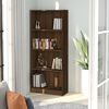 vidaXL Libreria 4 Ripiani Rovere Marrone 60x24x142cm Legno Multistrato
