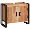 vidaXL Armadio sottolavello con porta Marrone Legno di Acacia Massello