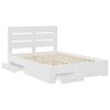 vidaXL Struttura del letto Bianco 150 x 200 cm Legno multistrato