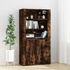 vidaXL Credenza Rovere Fumo in Legno Multistrato