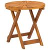 vidaXL Tavolo da bistrot Naturale &Oslash;45 x 45 cm Legno di Acacia Massello