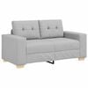 vidaXL Divano a due posti Grigio Nuvola 160 cm Tessuto