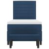 vidaXL Letto a molle con materasso Blu 100 x 200 cm Tessuto