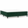 vidaXL Struttura Letto a Rete a Molle Verde Scuro 160x200cm in Velluto