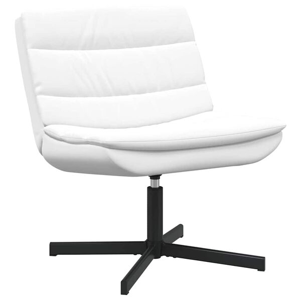 vidaXL Sedia girevole Bianco 63 x 75 x 76 cm PU