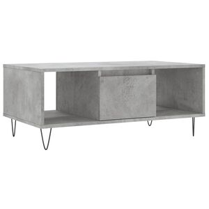 vidaXL Tavolino Salotto Grigio Cemento 90x50x36,5 cm Legno Multistrato
