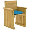 vidaXL Set Pranzo da Giardino 5pz con Cuscini Legno di Pino Impregnato