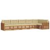 vidaXL Set di divani da esterno 6 pz Naturale e Beige