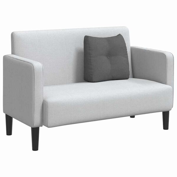 vidaXL Cuscino per Schiena Grigio scuro 45 x 24 x 50 cm Tessuto