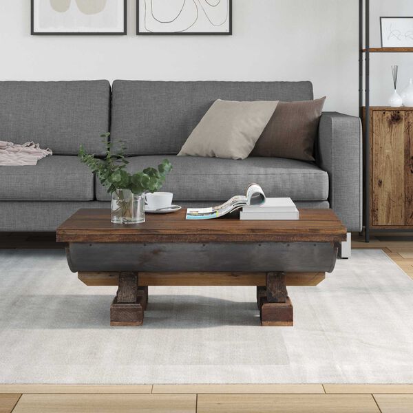 vidaXL Tavolino da salotto Naturale 90 x 50 x 35 cm legno