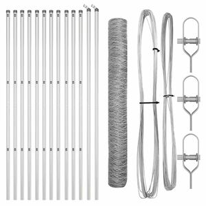 vidaXL Palo della recinzione Argento
