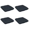 vidaXL Cuscini per Seduta VIANEN 4 pz 100% Poliestere Blu Scuro