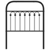 vidaXL Testiera di Ricambio in Metallo Nero 75 cm